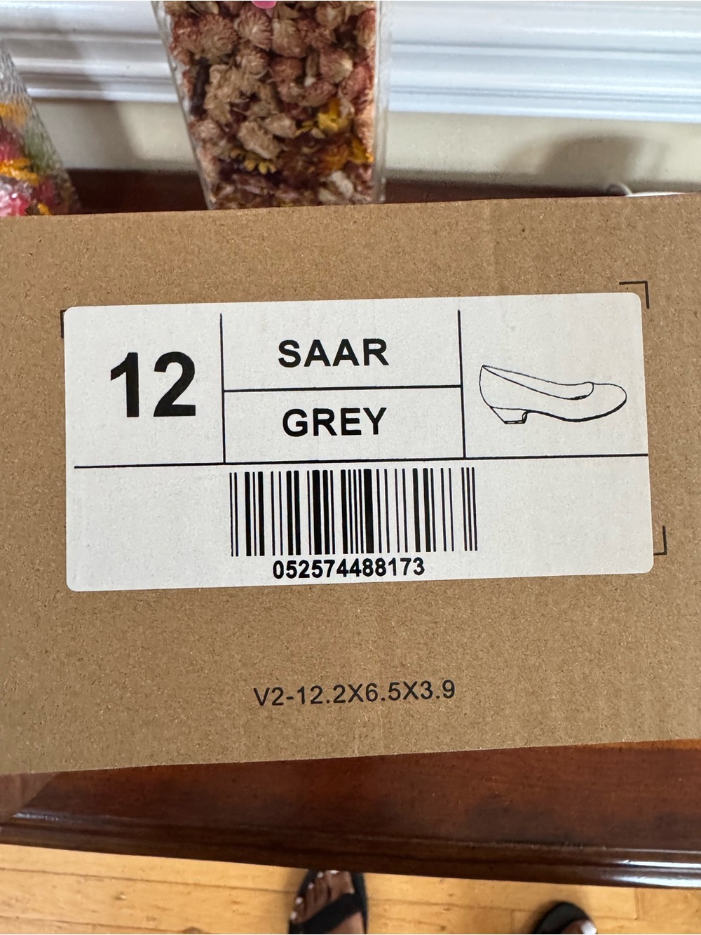 Women’s Grey Low Heel Pumps
